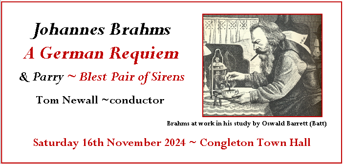 Choral Society: Brahms' Requiem & Parry's Blest Pair of Sirens