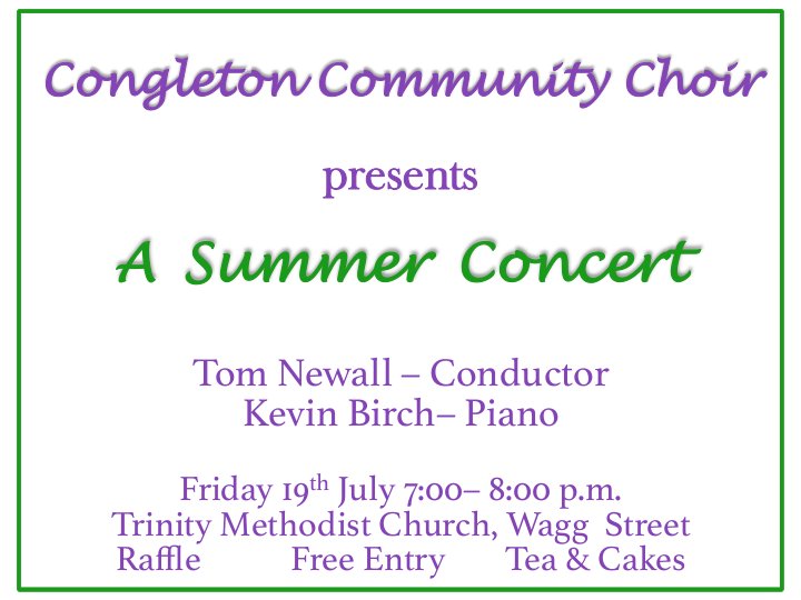 Community Choir Summer Concert